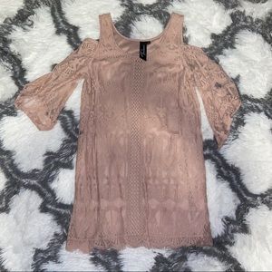 Blush Pink Lace Dress
